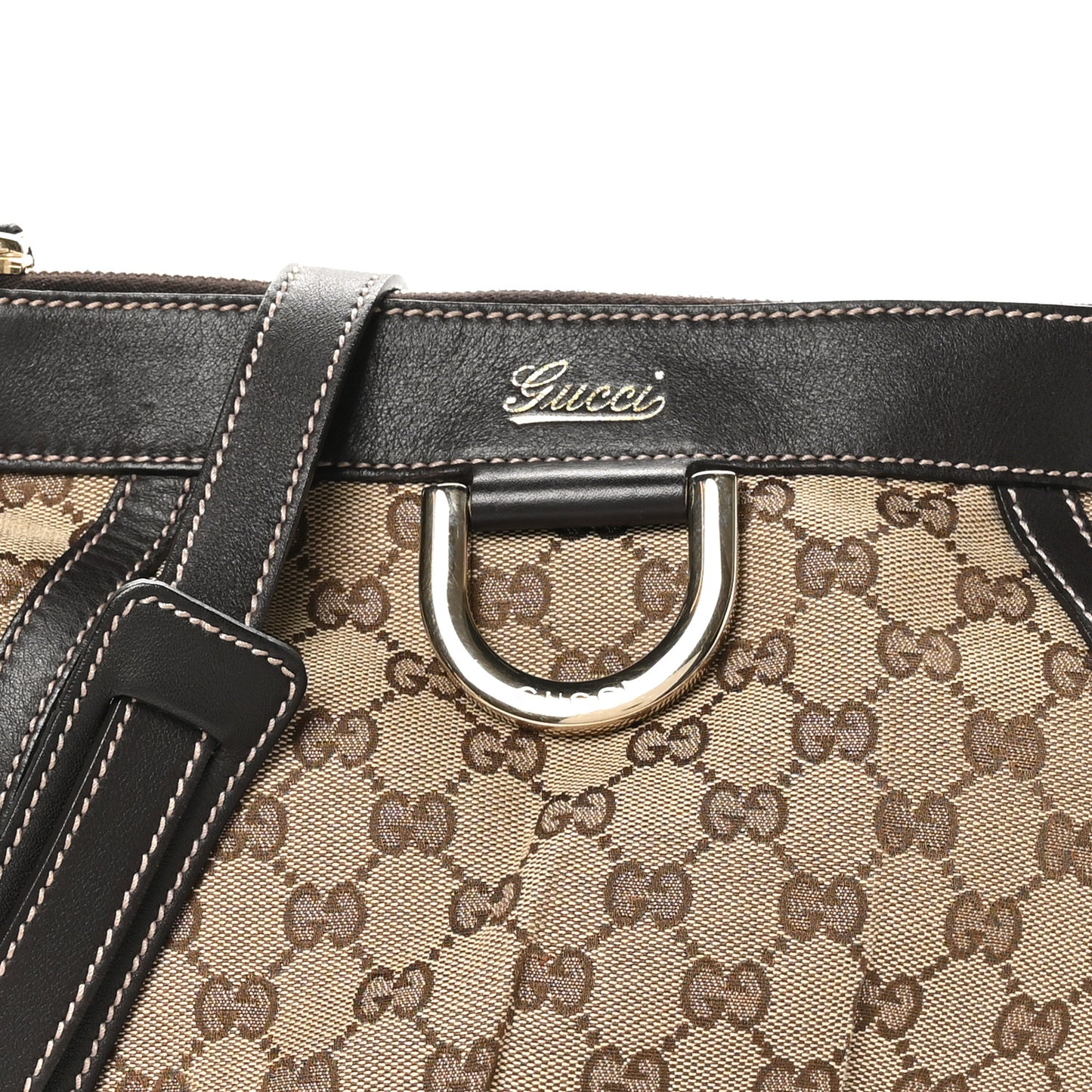 Monogram Small D Gold Ring Messenger Dark Brown