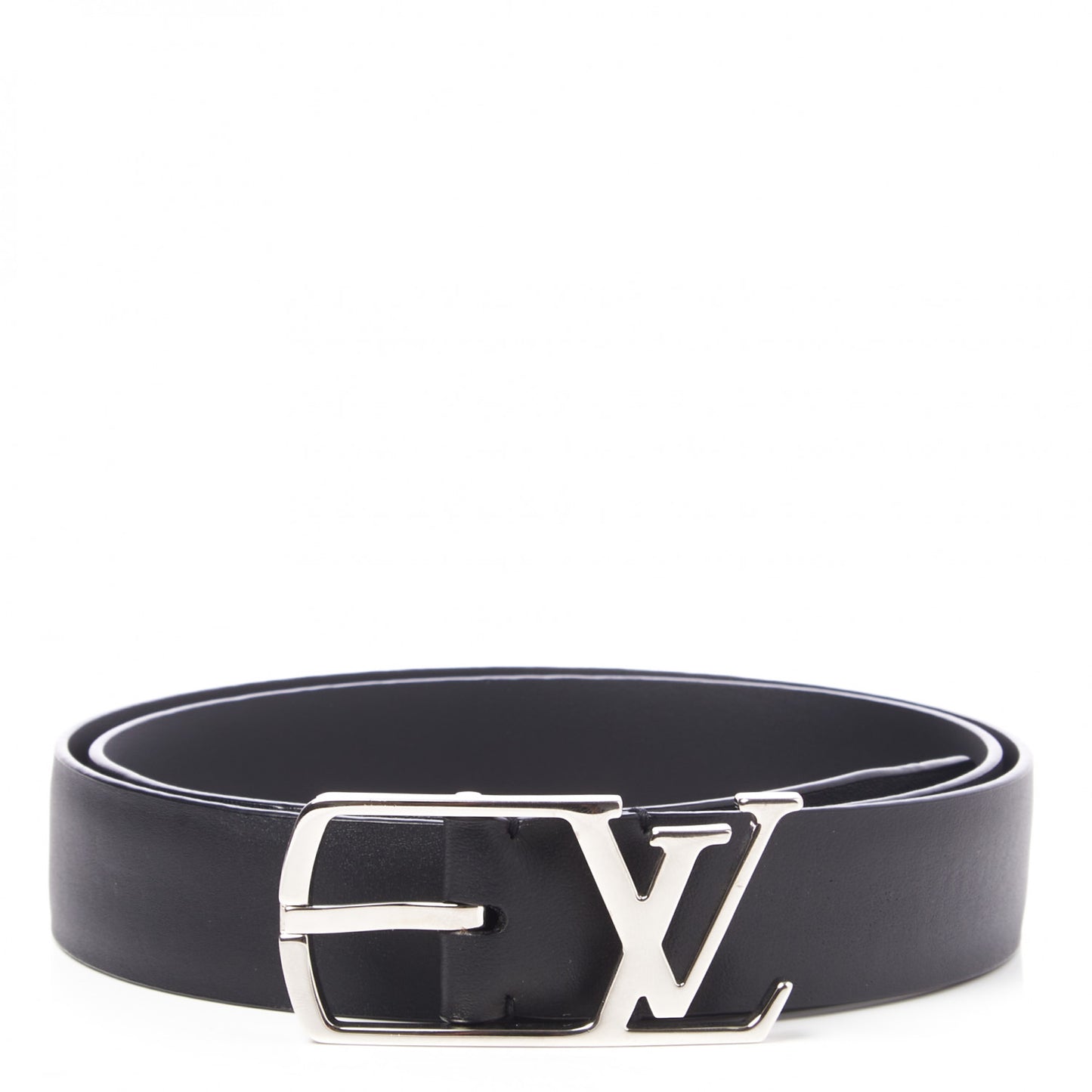 Calfskin 30mm Neogram LV Belt 90 36 Black