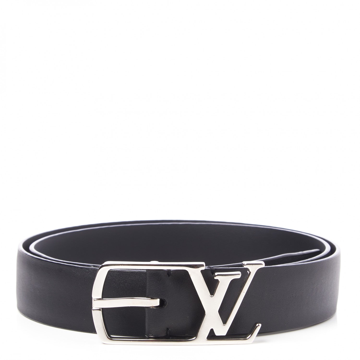 Louis Vuitton Calfskin 30mm Neogram LV Belt 90 36 Black 1 of 5