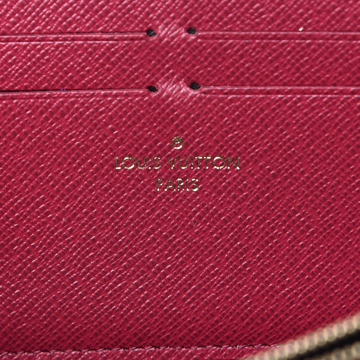 Monogram Clemence Wallet Fuchsia