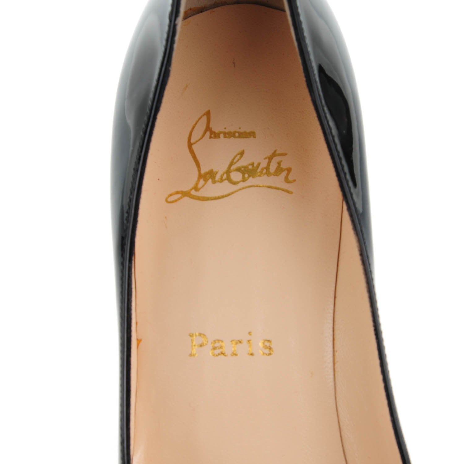 Christian Louboutin Patent Yoyospina 100 Pumps 41 Black 7 of 8