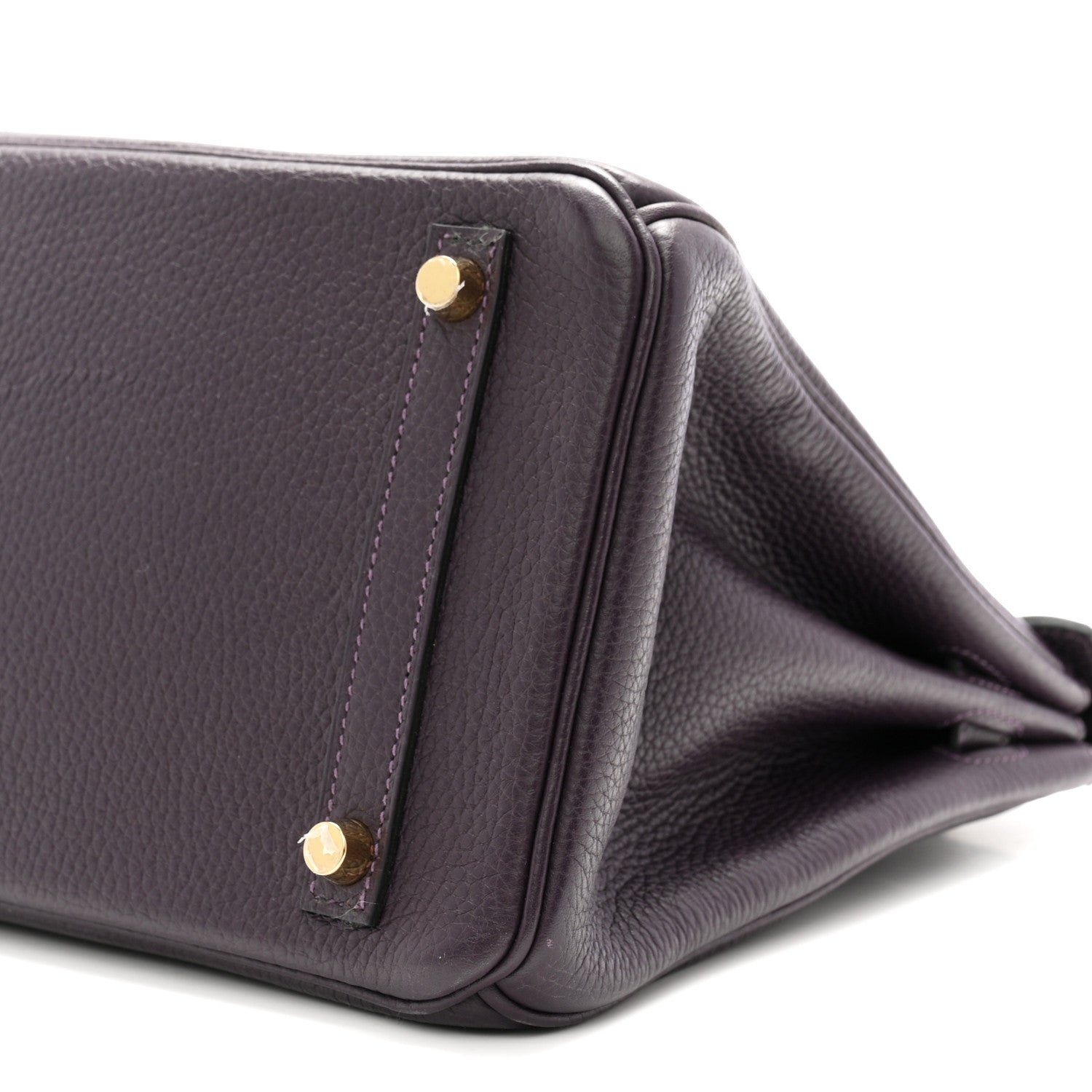 Hermes Taurillon Clemence Birkin 30 Raisin 10 of 13