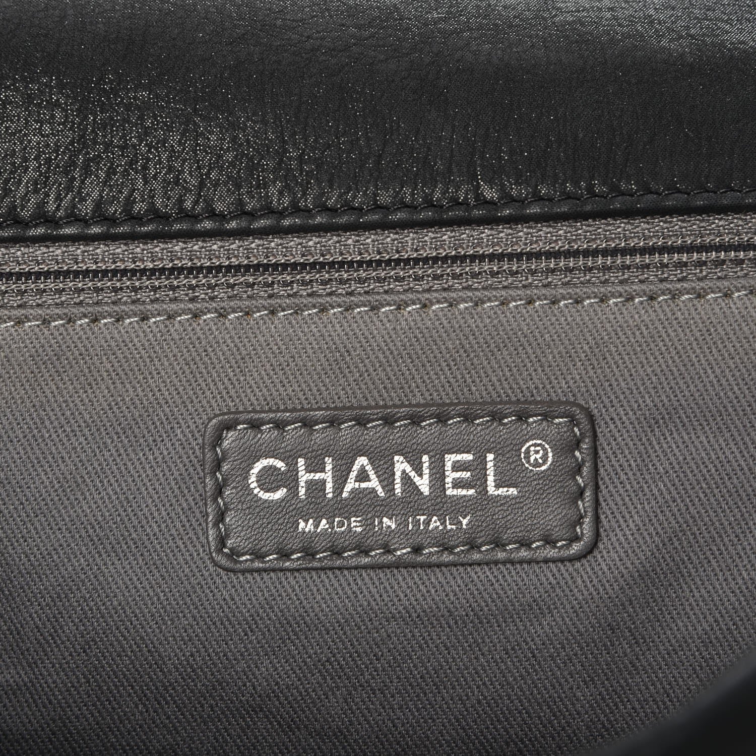 Chanel Iridescent Calfskin Glint Accordion Flap Black 7 of 8