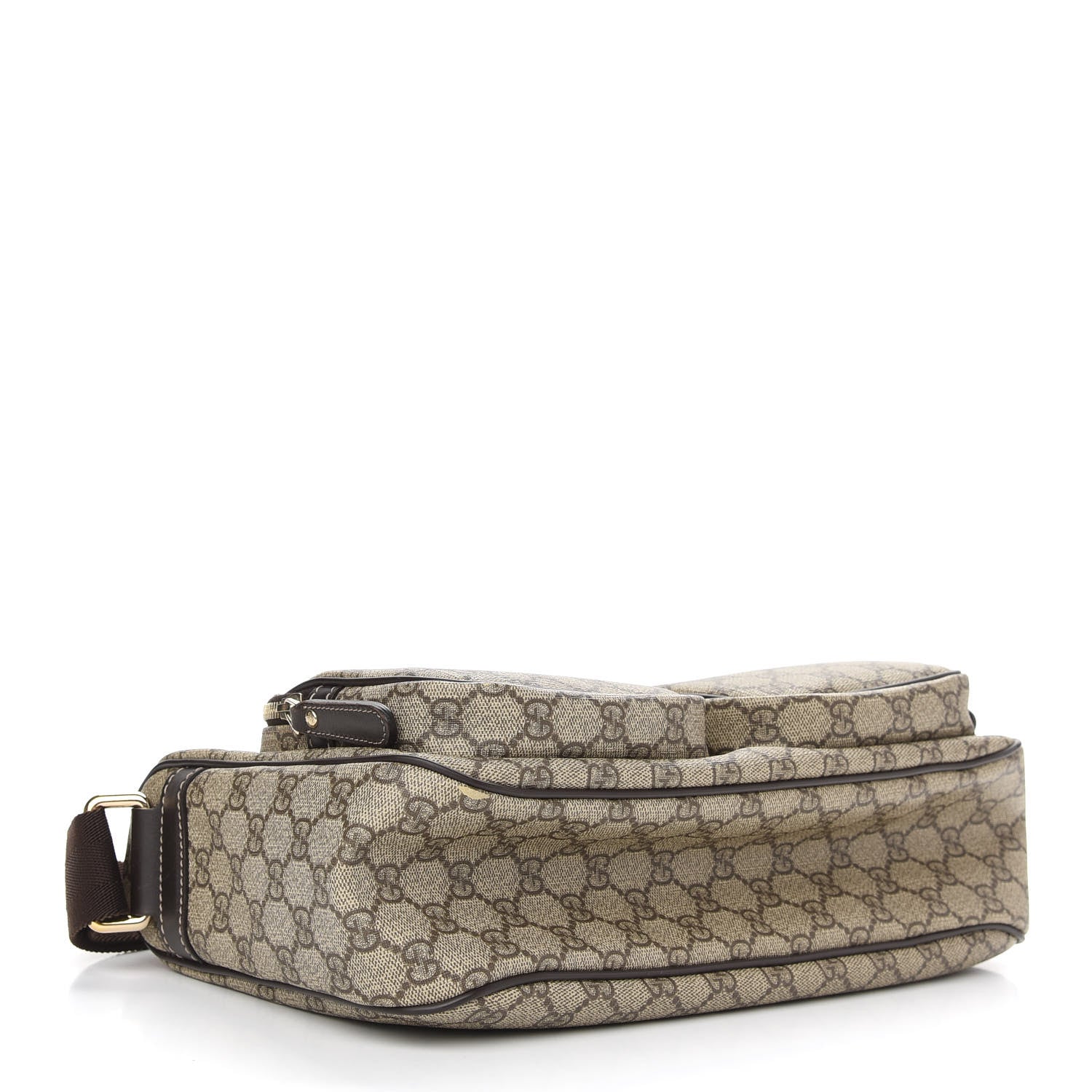 Gucci GG Plus Monogram Front Pocket Messenger Dark Brown 4 of 9