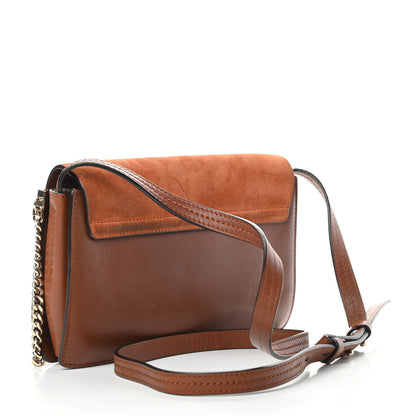 Chloe Suede Calfskin Small Faye Shoulder Bag Tobacco 3 of 13