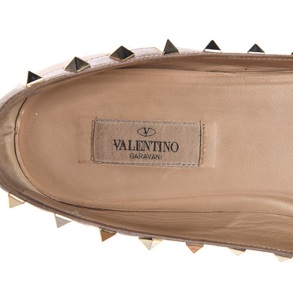 Valentino Garavani Nappa Rockstud Ballerina Flats 40.5 Light Cuir Poudre 11 of 12
