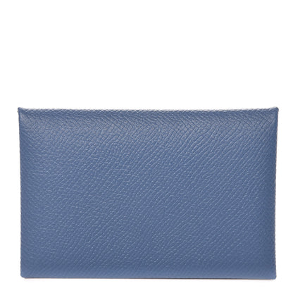 Hermes Epsom Calvi Card Case Bleu Brighton 1 of 8