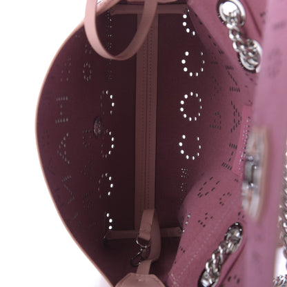 Chanel Calfskin Tweed Eyelet Flap Bag Pink 5 of 9