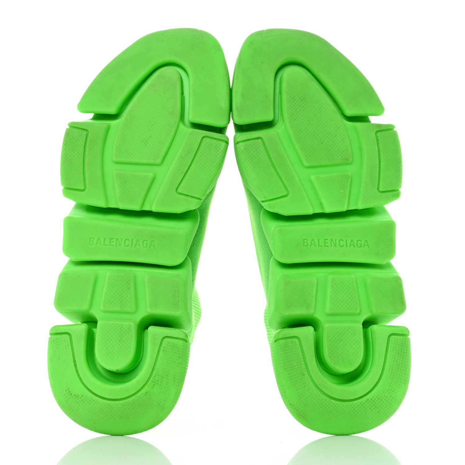 Balenciaga Technical 3D Recycled Knit Mens Speed 2.0 Sneakers 39 Monocolor Fluo Green 5 of 9