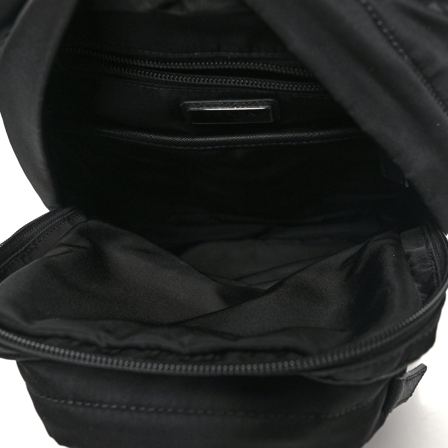 Tessuto Nylon Montagna Sling Backpack Black