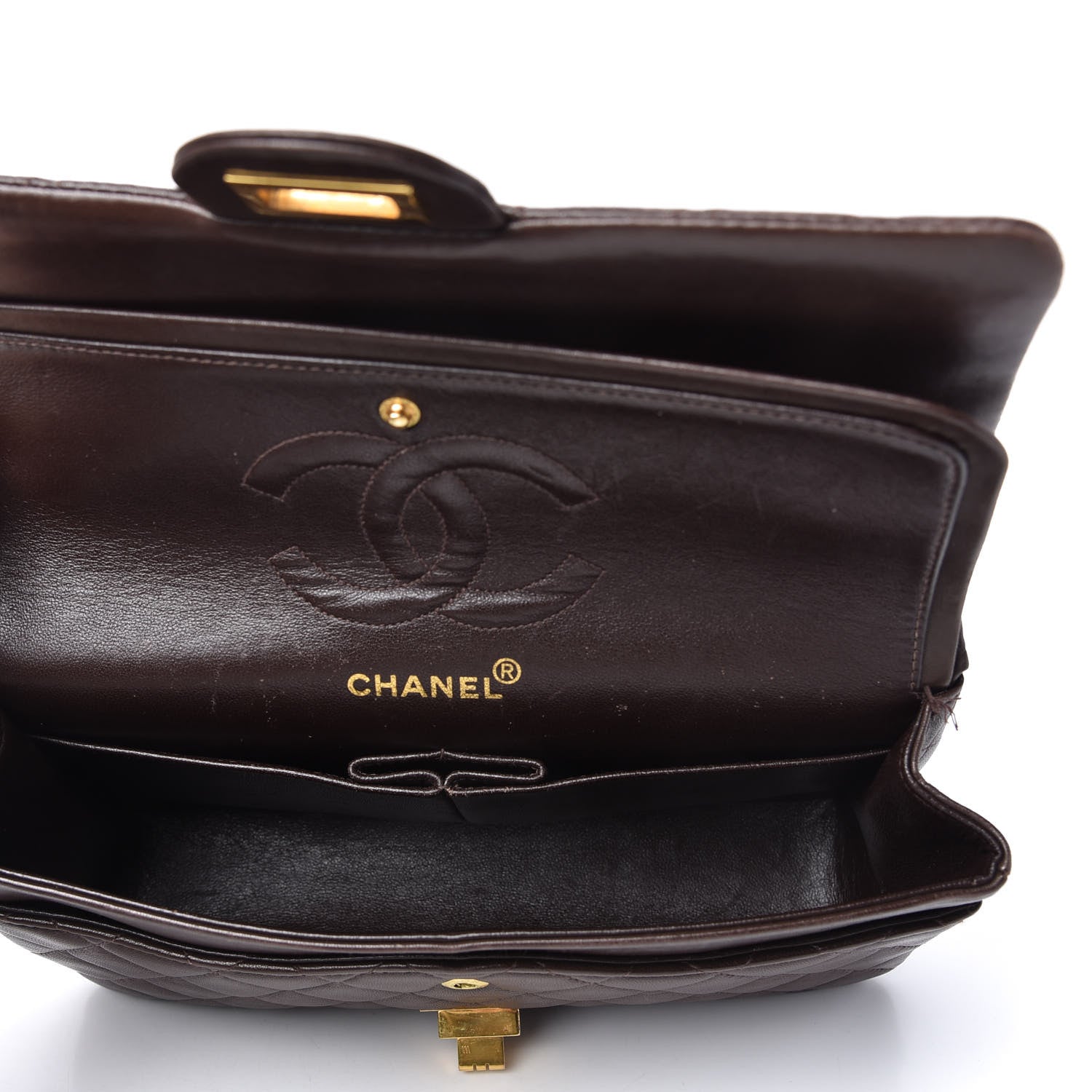 Chanel Lambskin Quilted 2.55 Reissue 225 Flap Brown 5 of 13