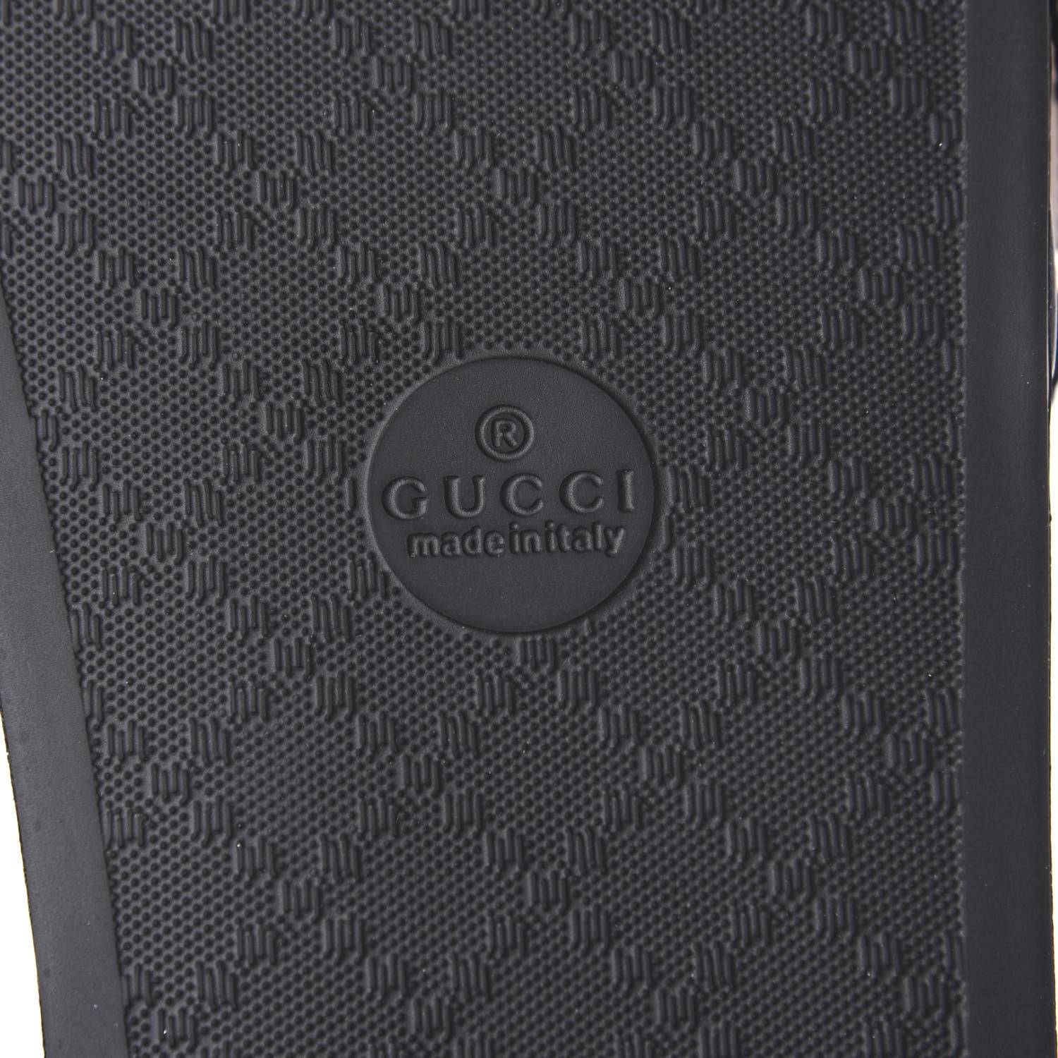 Gucci Rubber Web Mens Pool Slide Sandals 13 Black Mystic White Hibiscus Red Marine 8 of 10
