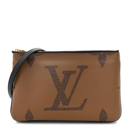 Louis Vuitton Reverse Monogram Giant Double Zip Pochette 1 of 12