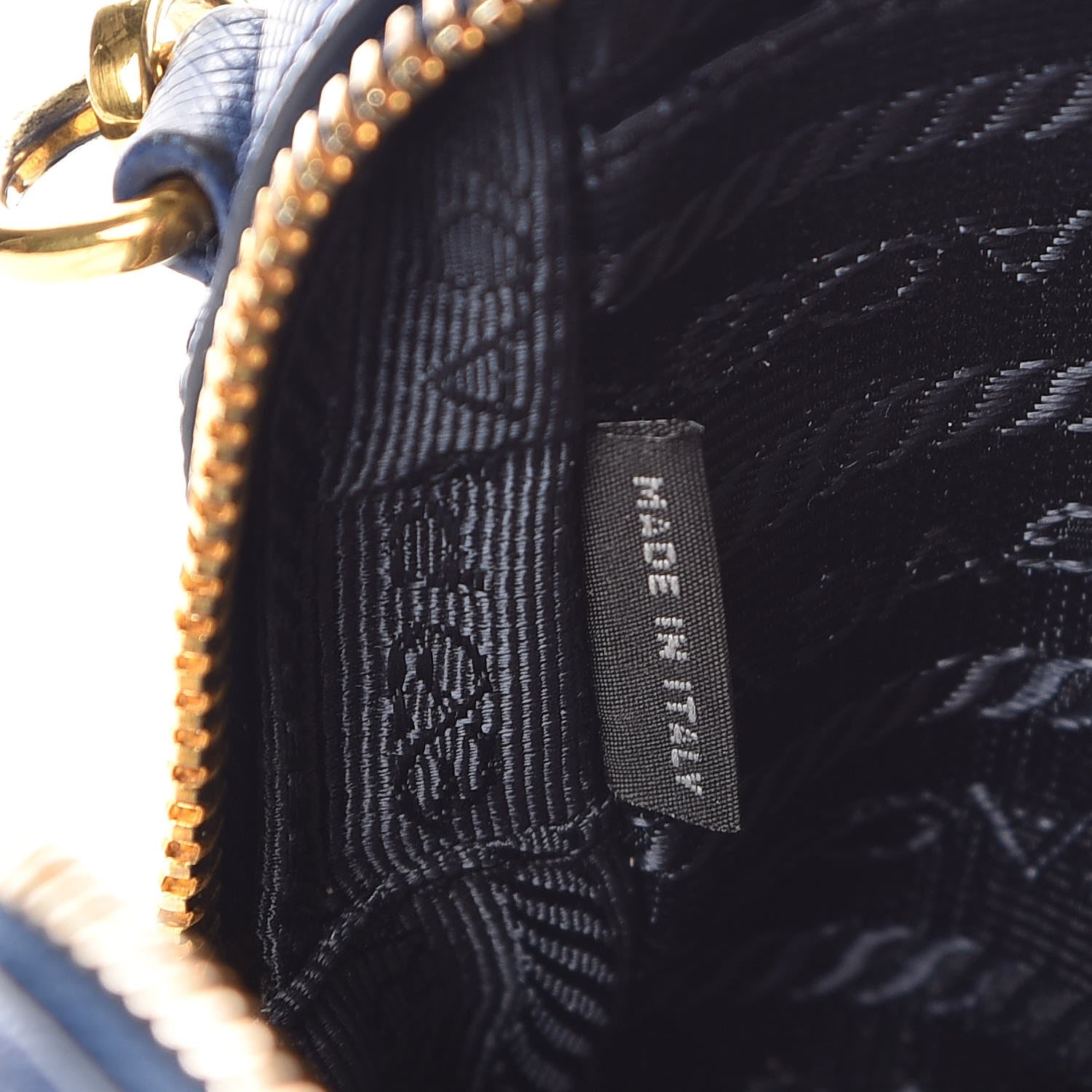 Prada Saffiano Mini Camera Crossbody Bag Bleuette 7 of 9
