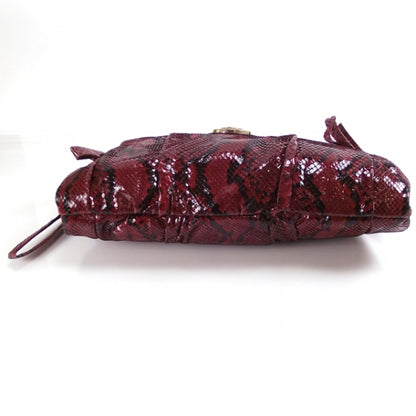 Gucci Python Hysteria Clutch Red 4 of 10
