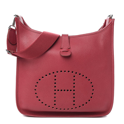 Hermes Taurillon Clemence Evelyne III GM Rubis 1 of 12