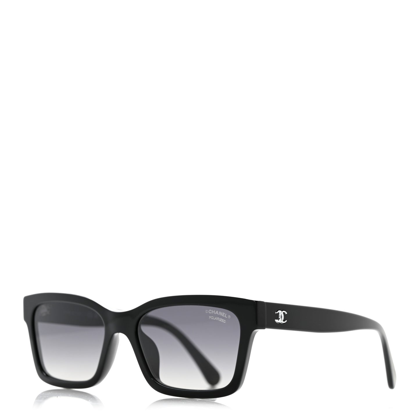 Acetate Polarized Square Sunglasses 5417-A Black