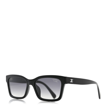 Chanel Acetate Polarized Square Sunglasses 5417-A Black 1 of 8