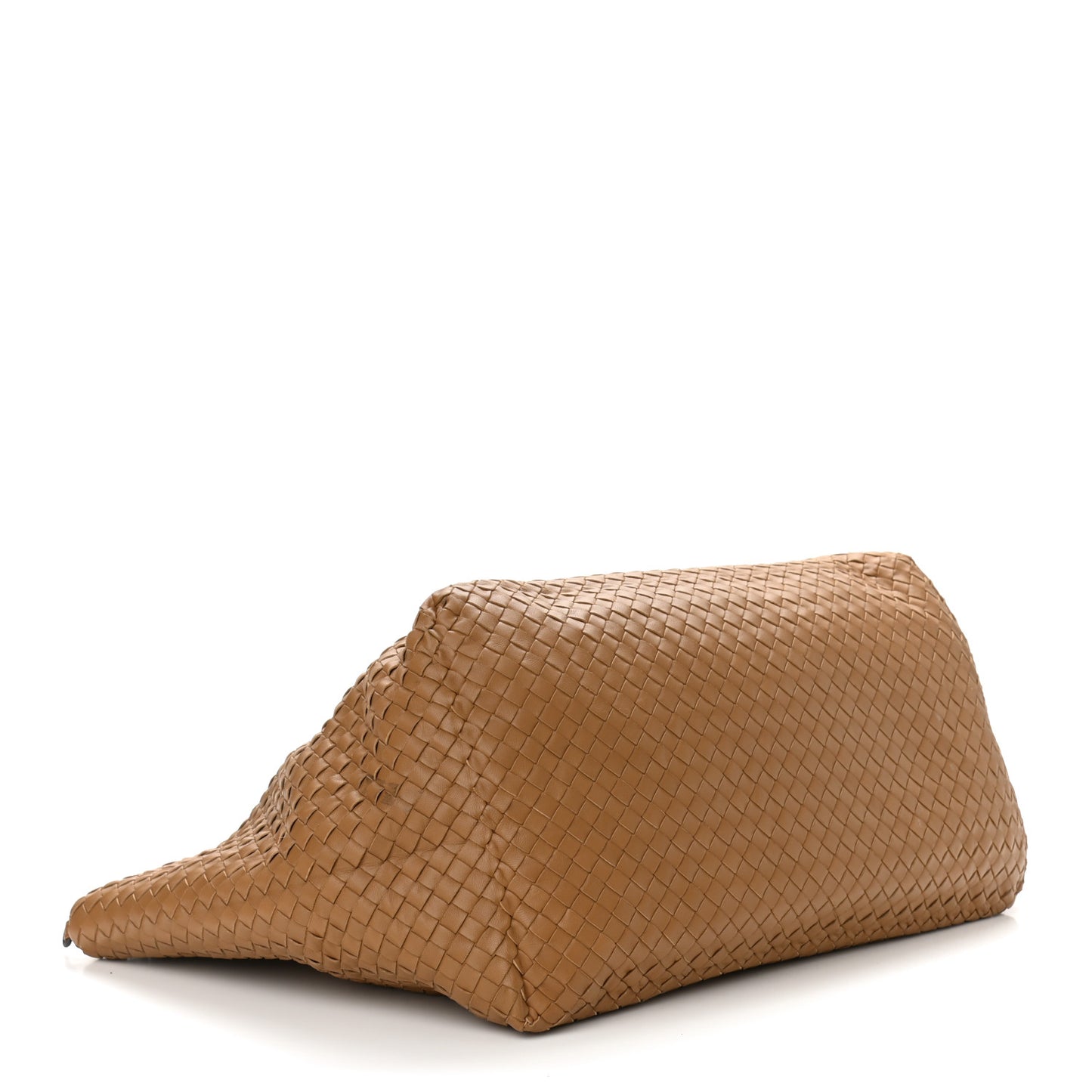 Nappa Intrecciato Large Seamless Tote Camel