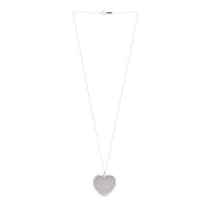 Tiffany Sterling Silver Large Twist Heart Pendant Necklace 3 of 4