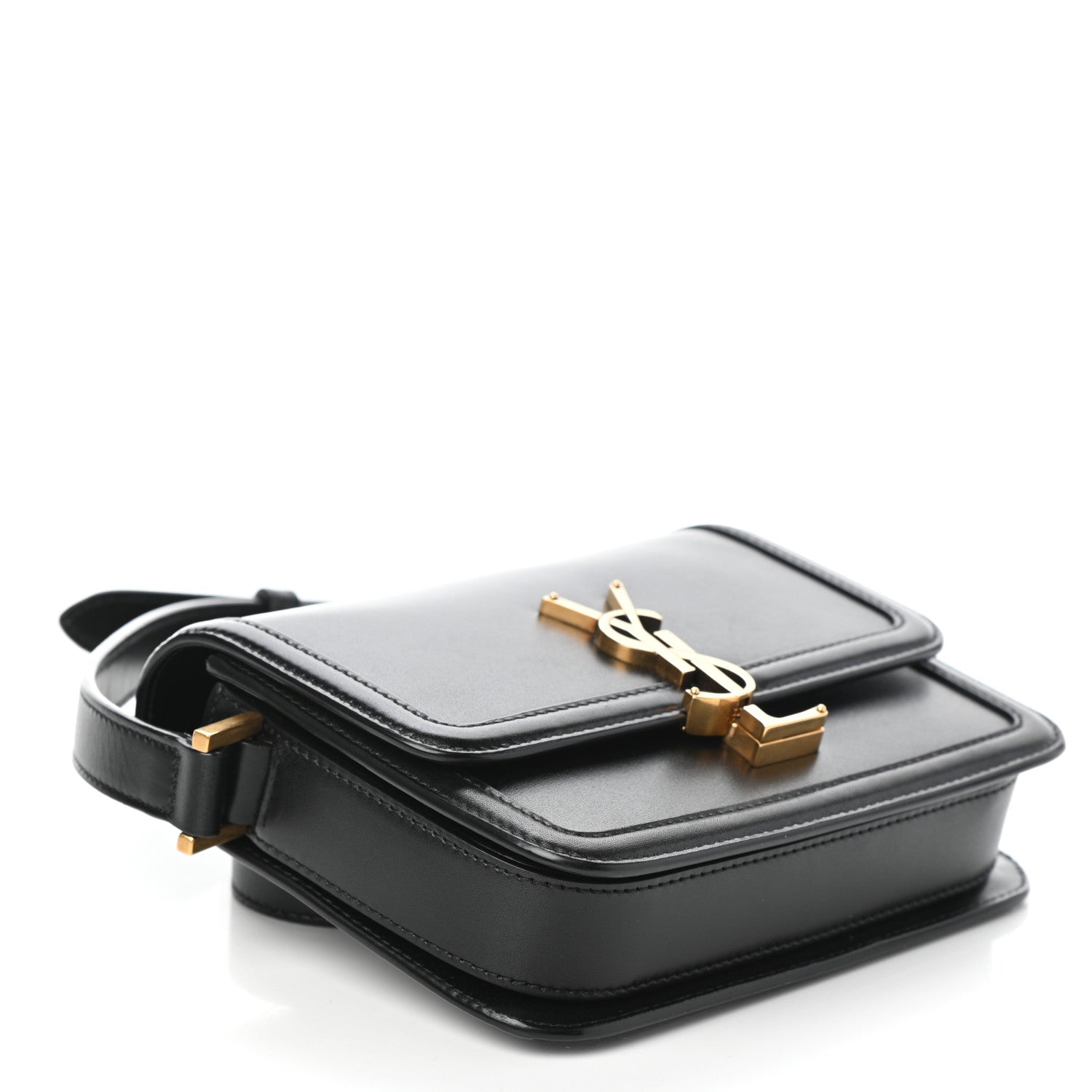 Saint Laurent Smooth Calfskin Small Solferino Satchel Black 4 of 9