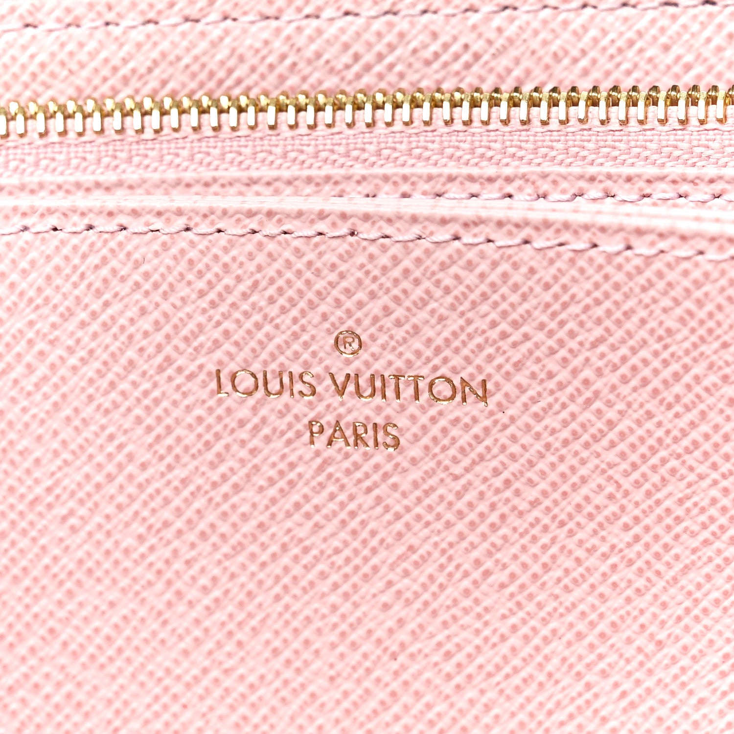 Louis Vuitton Damier Ebene Zippy Wallet Rose Ballerine 7 of 12