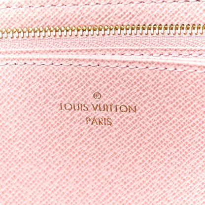 Louis Vuitton Damier Ebene Zippy Wallet Rose Ballerine 7 of 12