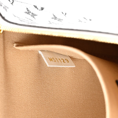Louis Vuitton Monogram Giant Neverfull MM GM Pochette White 7 of 9