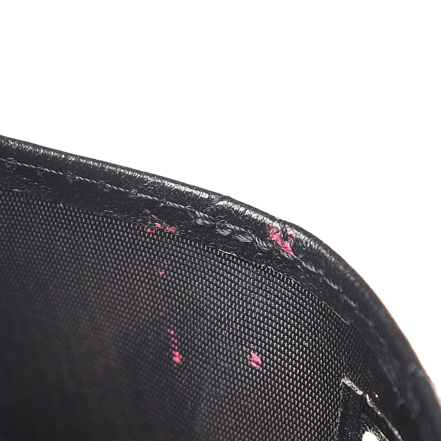 Lambskin Quilted Card Holder Black