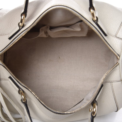 Gucci Pebbled Calfskin Medium Soho Boston Off White 7 of 21