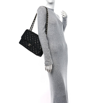 Chanel Caviar Quilted Jumbo Double Flap Black 2 of 11