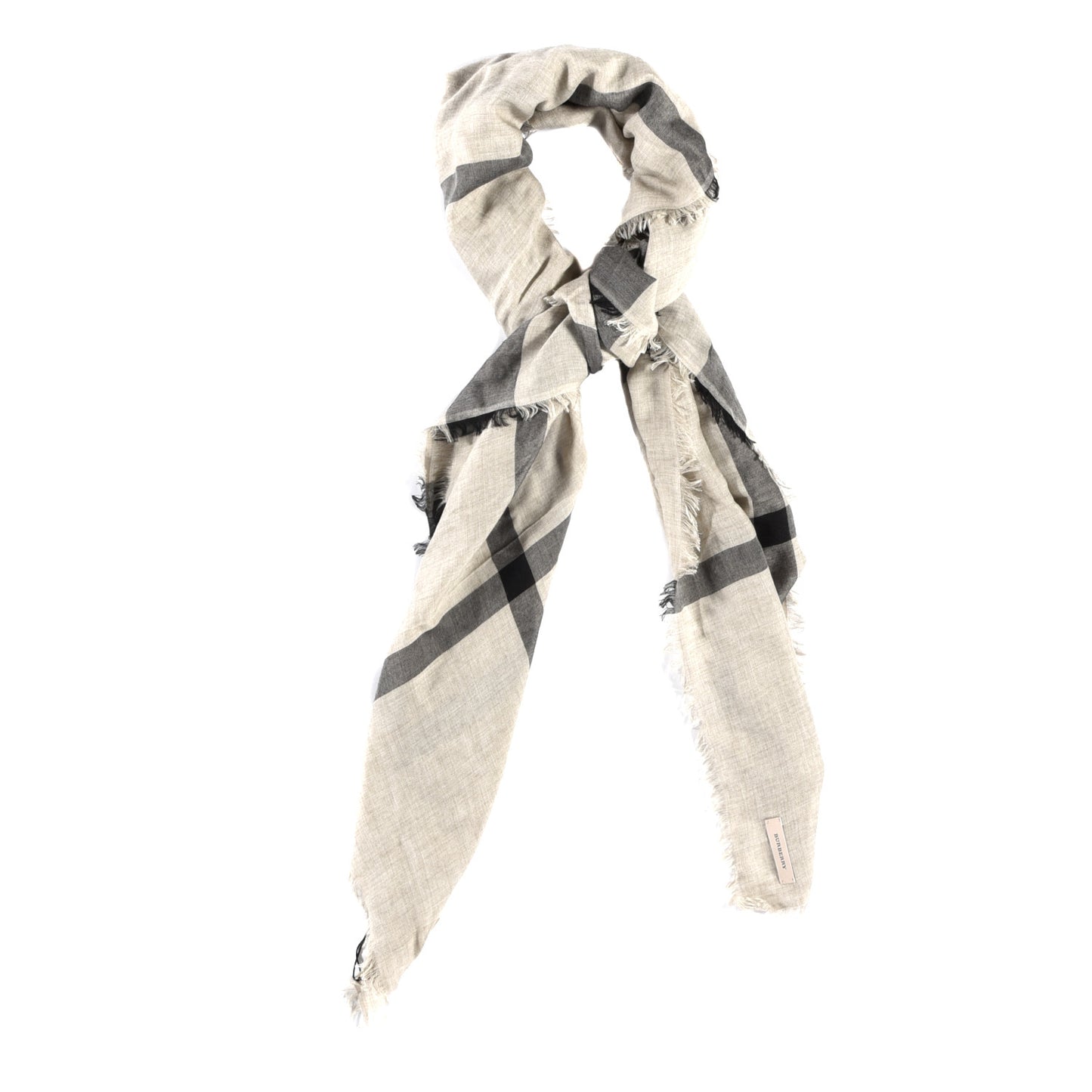 Merino Wool House Check Square Scarf