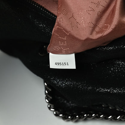 Stella McCartney Shaggy Deer Falabella Fold Over Tote Black 6 of 11