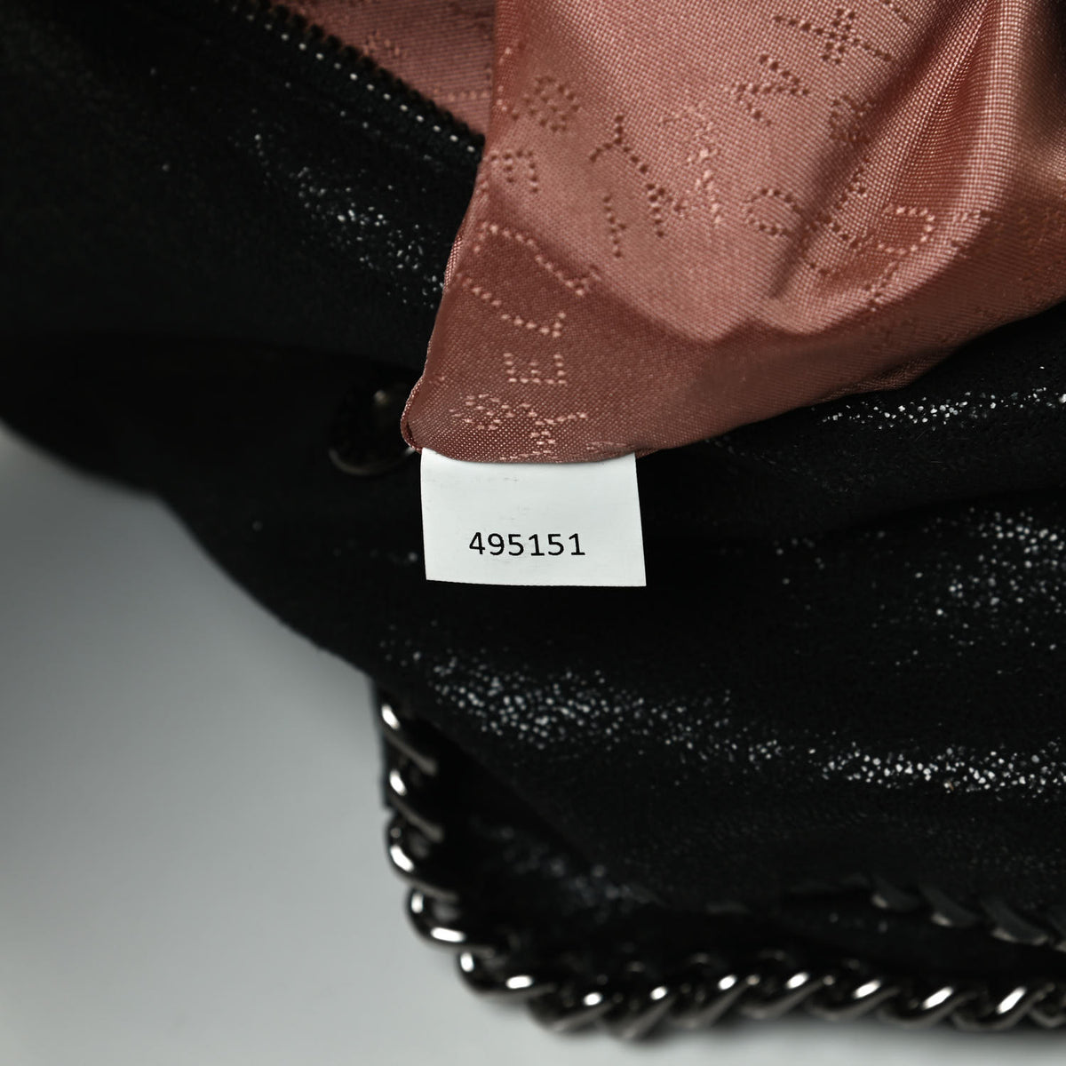 Shaggy Deer Falabella Fold Over Tote Black