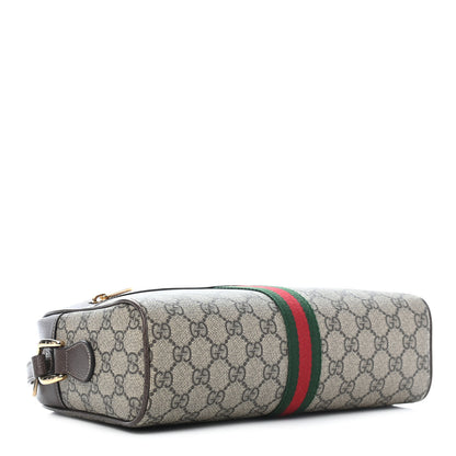 Gucci GG Supreme Monogram Web Small Ophidia Shoulder Bag Brown 4 of 9