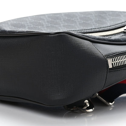 Gucci GG Supreme Monogram Web Belt Bag Black Grey 9 of 9