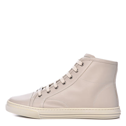 Gucci Calfskin Womens High Top Sneakers 39 Mystic White 1 of 9