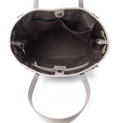 Christian Dior Coated Canvas Cannage Small Panarea Tote Grey 5 of 10