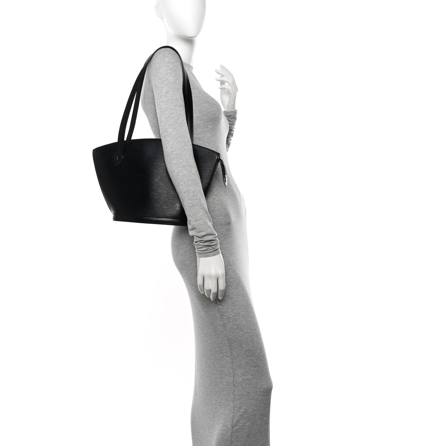 Epi Saint Jacques PM Long Straps Black