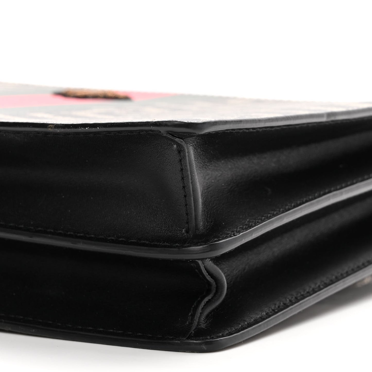 GG Supreme Monogram Caleido Web Messenger Beige Ebony