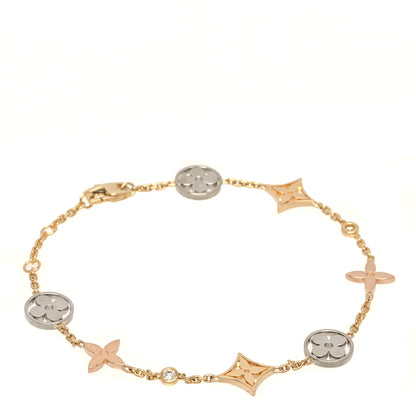Louis Vuitton 18K Yellow White Pink Gold Diamond Idylle Blossom Bracelet 1 of 4
