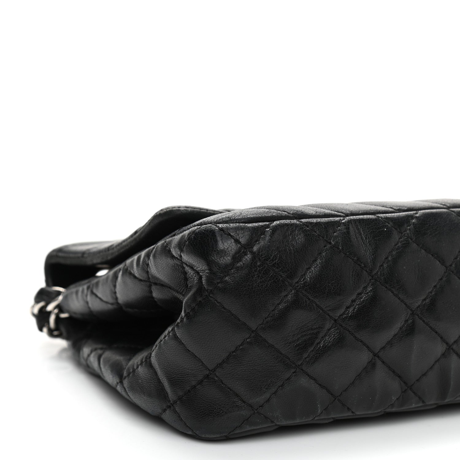 Chanel Lambskin Chevron Quilted Single Flap Black 9 of 11