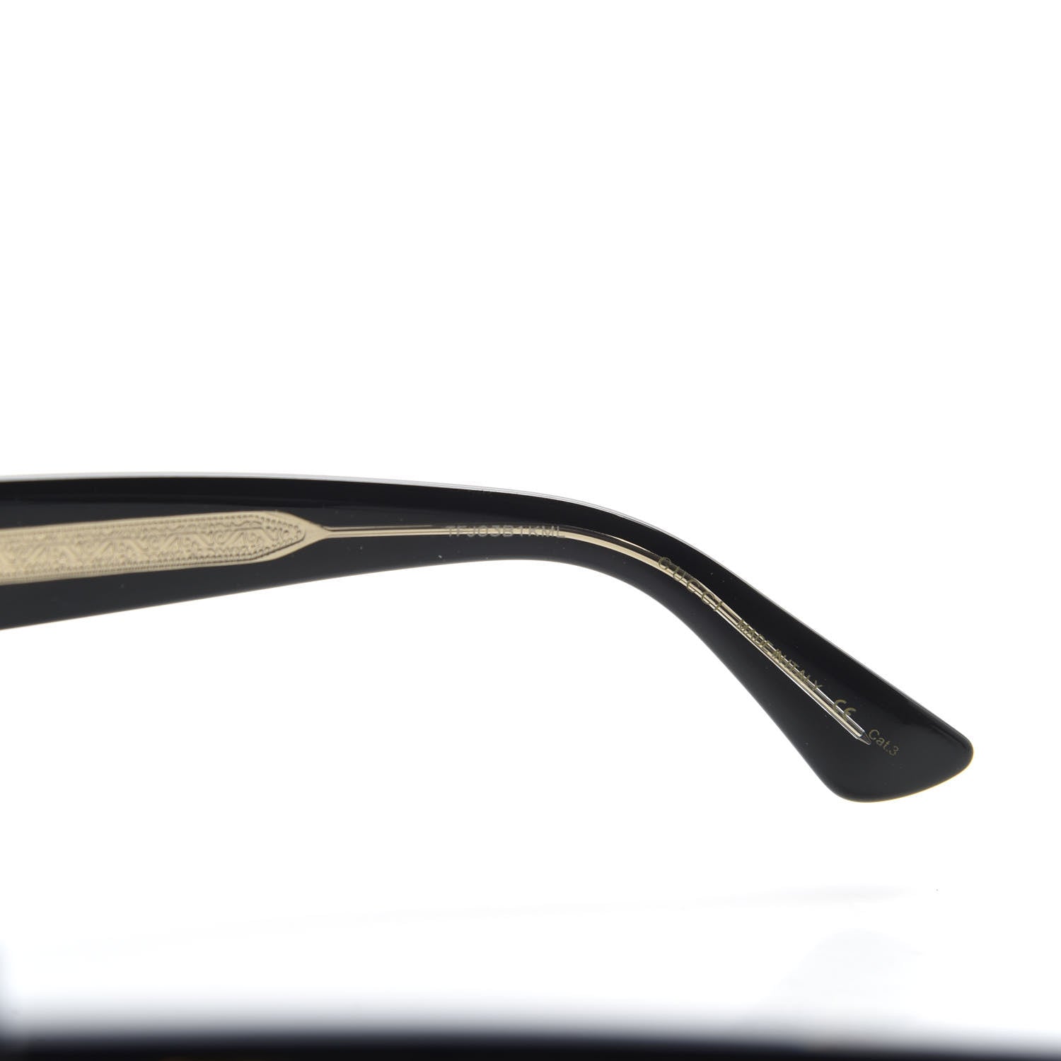Gucci Acetate Round GG Sunglasses GG0139S Black 5 of 8
