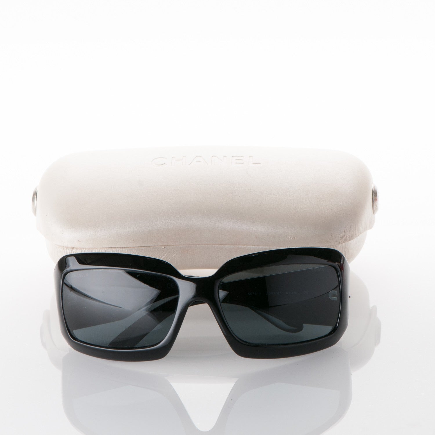 Chanel Mother of Pearl CC Sunglasses 5076-H Black 8 of 8