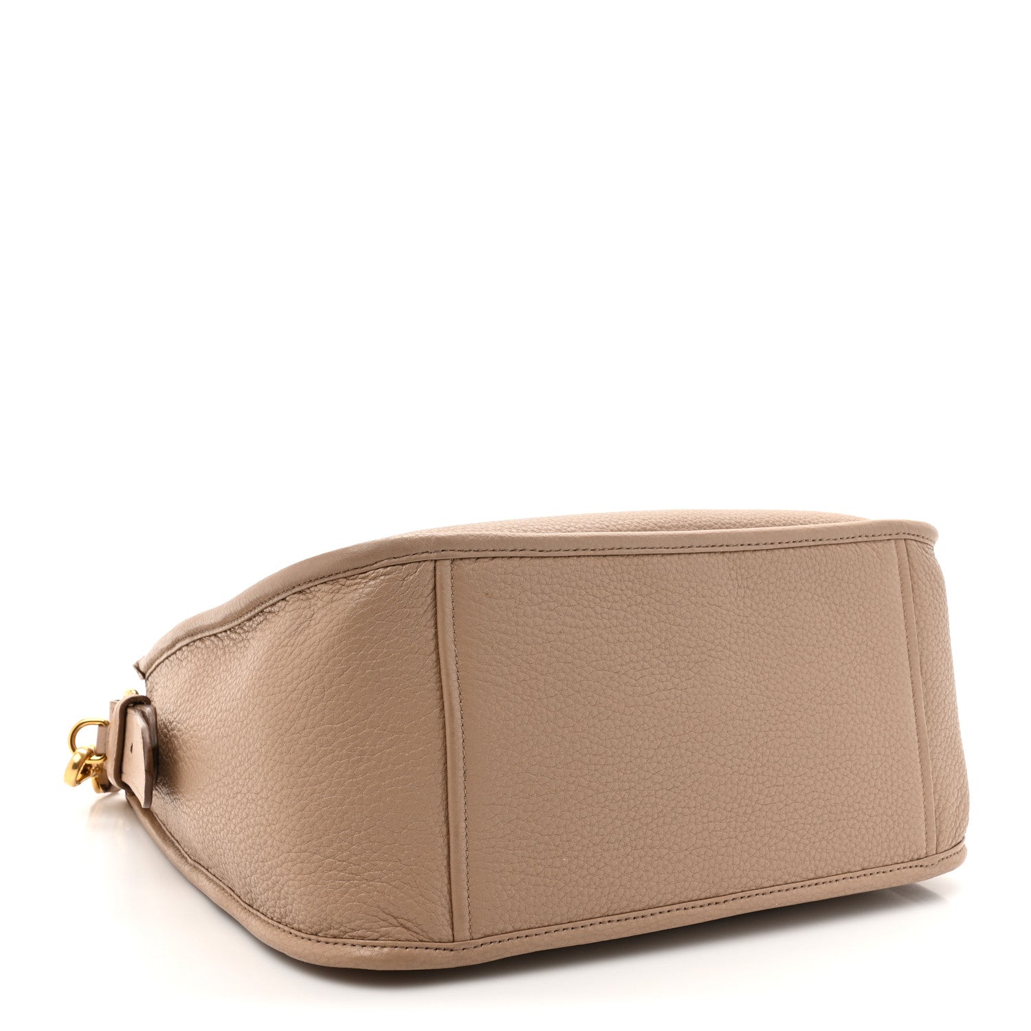 Prada Vitello Daino Soft Hobo Messenger Bag Cammeo 4 of 12