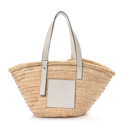 Loewe Raffia Basket Tote Bag Natural White 1 of 9