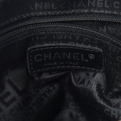 Chanel Lambskin Lax Accordion Hobo Black 6 of 10