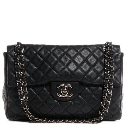 Chanel Washed Caviar Maxi Single Flap Black 1 of 7