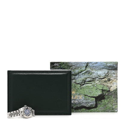 Rolex Stainless Steel 18K White Gold Diamond 26mm Oyster Perpetual Datejust Watch Blue Gradient 69174 5 of 5