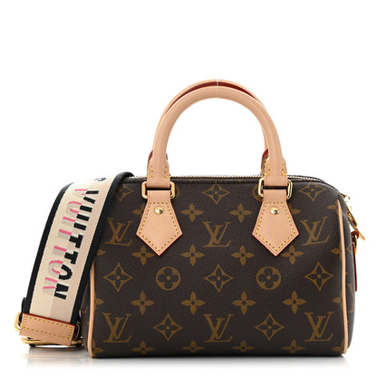 Louis Vuitton Monogram Speedy Bandouliere 20 Black 1 of 11